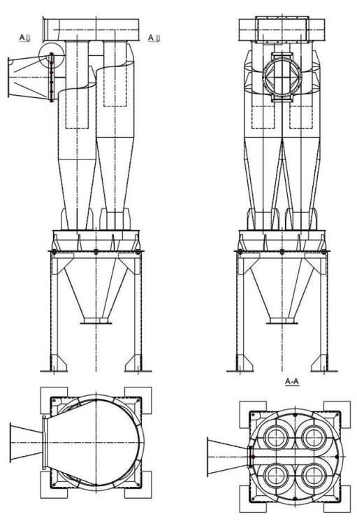 чертеж циклона У21-ББЦ в Барнауле